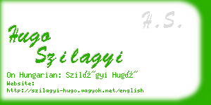 hugo szilagyi business card